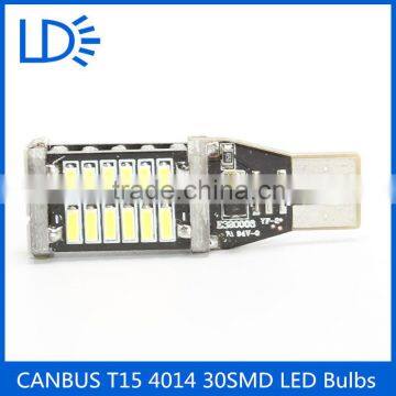Wholesale New Desigh Free Canbus 12v T15 4014 Car Led 30 Smd Auto Bulb Led Tail Light photo-5
