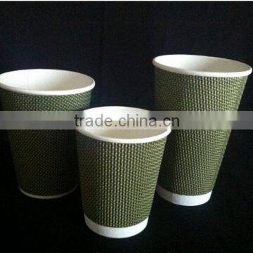 2016 New Design With 8oz/10oz/12oz Ripple Wall Paper Coffee Cups for Hot Drink From China photo-5