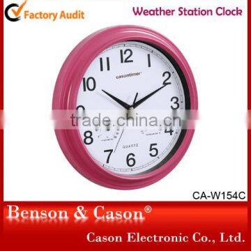 Decorative Weather Station Plastic Wall Clock photo-2