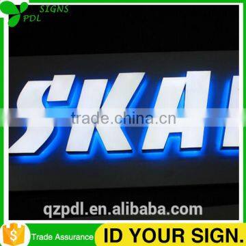 High Custom Stainless Steel Frontlit & Backlit Led Letter Sign