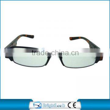 Durable stainless steel frame glasses light reading glasses led glasses BRM2841