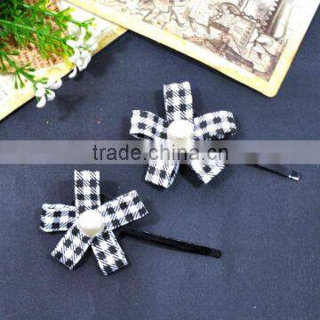 2013 fashion handmade Hair pin with flower shape