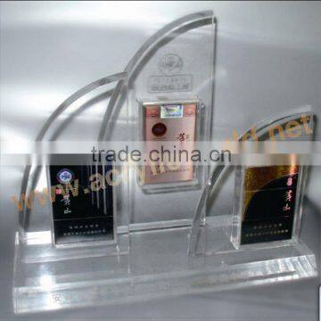 factory directly customized acrylic cigarette display rack / transparent cigarette display case in high quality