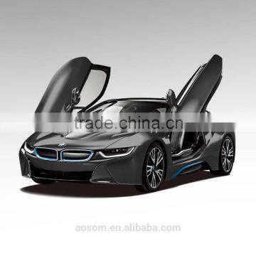 Aosom 1/14 Scale i8 Remote Control Car - Black