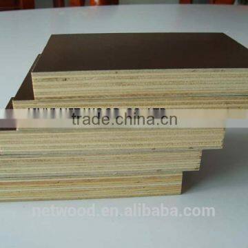 one time/two time hot press 7mm brown/black/ film faced plywood linyi china factory