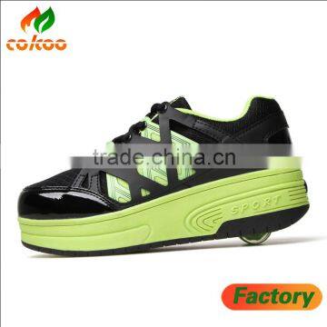 Roller skating shoes Hot sale newest children two skates shoes roller wheels shoes
