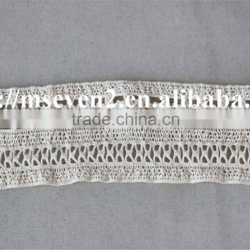High Quality Design Lace in 7.2cm 100% Cotton Embroidery Running Yardage for Sale photo-2