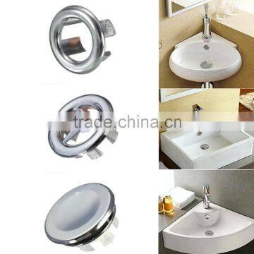 Artistic Sink Round Overflow Cover Tidy Chrome Trim Bathroom Ceramic Basin Spare