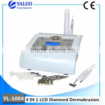 Professional 4 IN 1 LCD facial beauty diamond dermabrasion equipment with ce