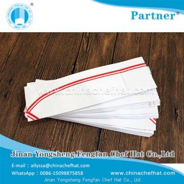 8.2cm Height Paper Forage Hat (double Red Strip) photo-2