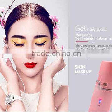 Home use beauty instrument for personal care Mini facial steamer nano moisturizing and whitening skin with customised logo