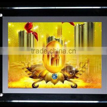 Hot Sale Advertising clear acrylic plexiglass led frame