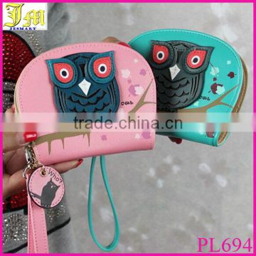 Cute Cartoon Mini Wallets New Fashion Korean Owl Short Women Wallet Small Change Purse Ladies Creative Clutch Card & ID Holders