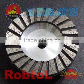 COBF Turbo Rim Diamond Grinding Cup Wheel for Concrete with Aluminium Body