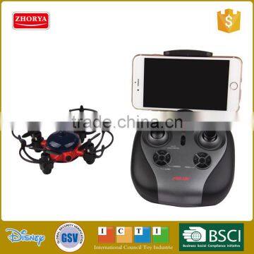 Zhorya High quality rc toy helicopter mini four-axis drone (built-in WIFI 30W camera)