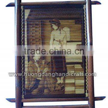 Eye-catching bamboo painting Vietnam