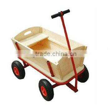 All-Terrain Wooden Garden Trolley Wagon Cart Hand Truck TC4203B