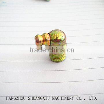 colour-zinc plated 90 degree bent grease nipple made in China