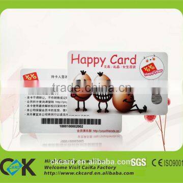 Competitive price! Printing pvc card with 39/128 barcode from gold manufacture