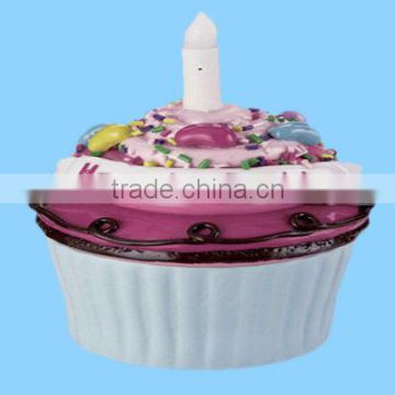 Ceramic cupcake trinket box