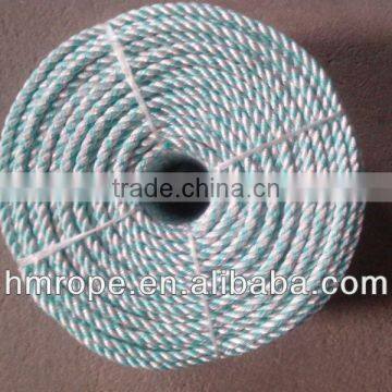 polyester cord/polyester 3 strands twist rope