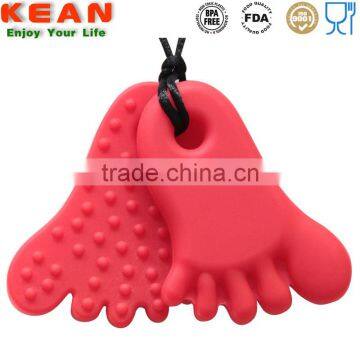 Teether Star Pendant Baby Cute Toy Make By Food Grade White Black photo-4