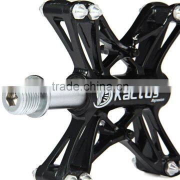 3 Colors 2PCS CNC 3 Bearings Bicycle Pedals Ultralight Mountain Bike Pedal Road Cycling Magnesium Flat Pedals Terrain Titanium photo-6
