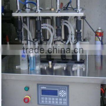 China Guangzhou Factory Small Perfume Bottle Four Head Filling Machine/equipment With Negative Pressure for Sale photo-6
