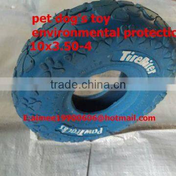 Dog Puppy Pet cat Animal Tough Strong Rubber Chew Tire Dog Toy
