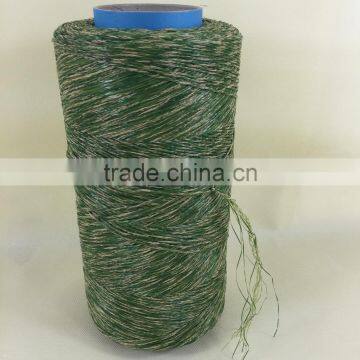 10500Dtex /16F PE Straight & PP Curl Artificial Landscaping Grass Yarn for Soccer Field photo-2