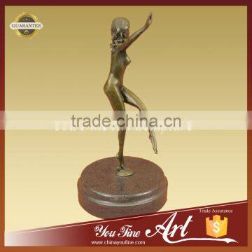 Nude Dancing Girl Bronze Sculpture photo-3