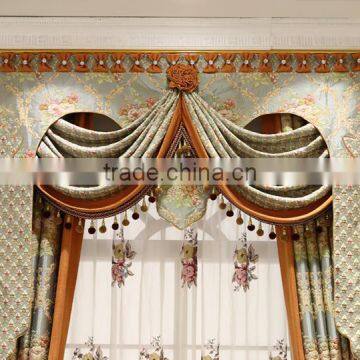 Pastoral Floral Designed Living Room Bay Window Curtain, Romantic Wedding Bedroom Window photo-2