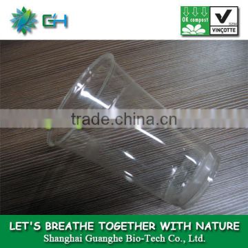 water cup 100% biodegradable plastic PLA