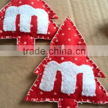 Merry X'Mas Felt Small Gift, Christmas Tree Ornaments