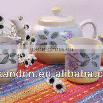 high quality and hand painted ceramic tea sets