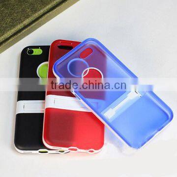TPU Color Phone Protective Case With Bracket for IPhone5C photo-5
