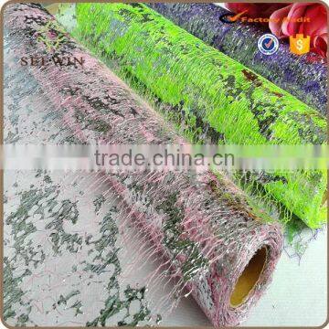 Poly mesh netting roll for gift wrapping decorating and flower pack