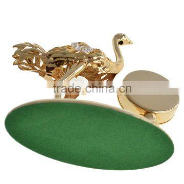 High Quality Gold Plated Ostrich Clock for Business Gift photo-2