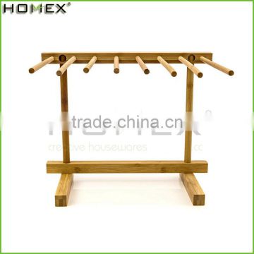 Bamboo spaghetti dryer stand pasta drying rack Homex BSCI/Factory