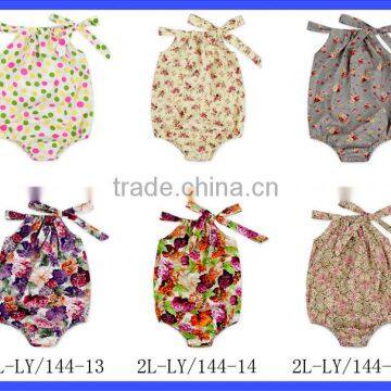 Baby Cotton Designs Fancy Smocked Bubble Rompers Jumpsuits Vintage Ruffle Baby Girl Romper photo-5