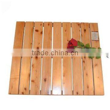 Eco-friendly Water Resistance Indonesian Teak Wood Wooden Shower Room Mat Eco-friendly Water ResistaBSCI Certificate photo-3