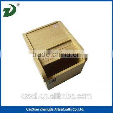 new style custom wooden rice boxes solid wood storage boxes for grain 10KG