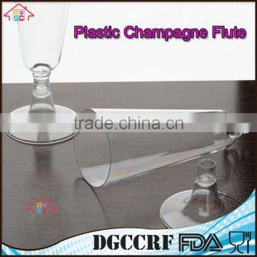 NBRSC Promotional Disposable Party Plastic Champagne Goblet Flute Wine Glasses photo-5