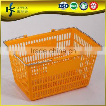 Hot sale widely use supermarket shopping plastic basket /hanging baskets