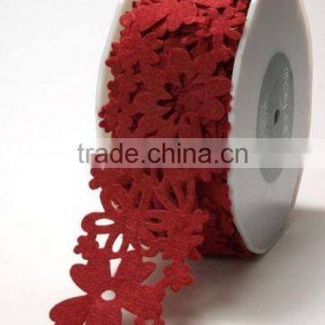 hot sale high quality eco friendly new products christmas felt ribbon on  express made in china for promotional gift