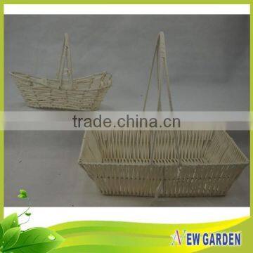 Factory Prices Brightly Round/Square/Retangle White Nylon Rope Basket