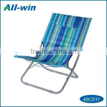 large popular high-quality outdoor colorful foldable leisure beach chair camping chair with pillow