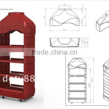 Vacuum Forming Suction Plastic Products Christmas Drinking Display Stand photo-2