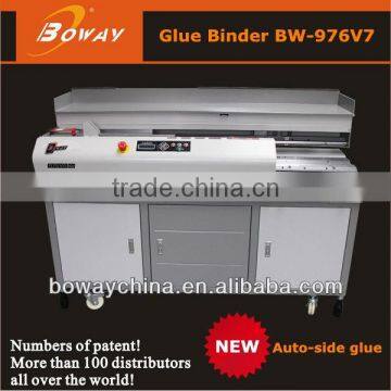 20 year manufacturer Boway New 976V7 perfect glue auto clmaping book printing plant bind machine