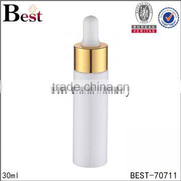 Wholesale Cosmetic Packaging Beard Oil Essential Oil Perfume White PP Big Head Aluminum 30ml Plastic Bottle photo-5